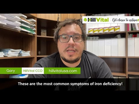 These are the most common symptoms of iron deficiency