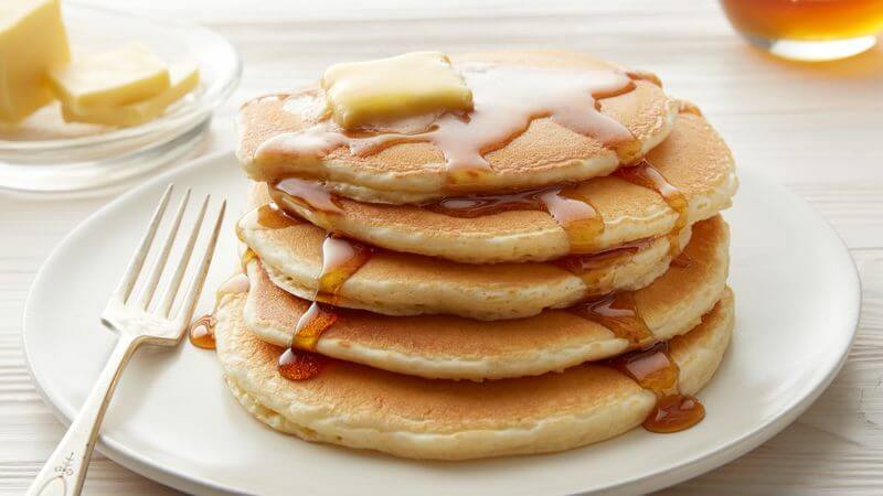 Delicious and healthy pancakes made from coconut flour
