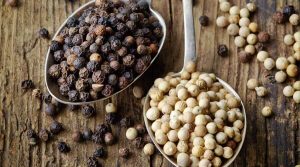 Differences between white and black pepper