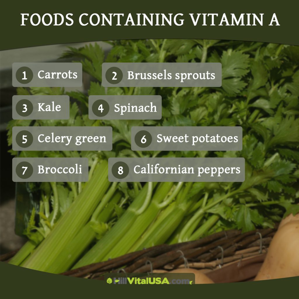 Foods containing vitamin A