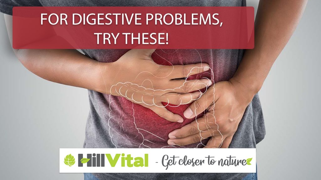 For digestive issues, try these remedies. 8 a person holding his stomach in pain with title for digestive problems, try these!