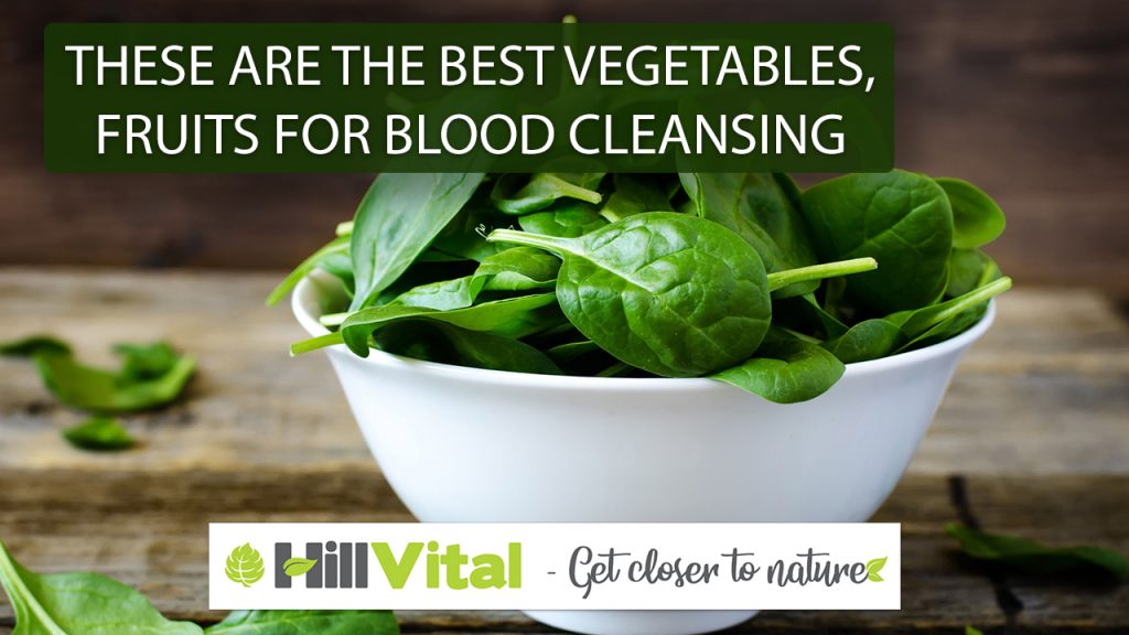 Top vegetables and fruits for blood cleansing. 5 a bowl of fresh vegetable placed on a wooden table with title these are the best vegetables, fruits for blood cleaning