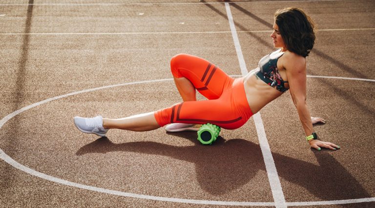 a women excising
