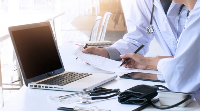 doctors maintaining health records