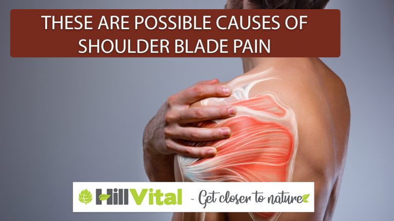 a person suffering from shoulder blade pain